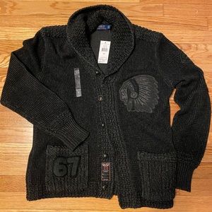 VERY RARE Polo UK Release Indian Head Cardigan